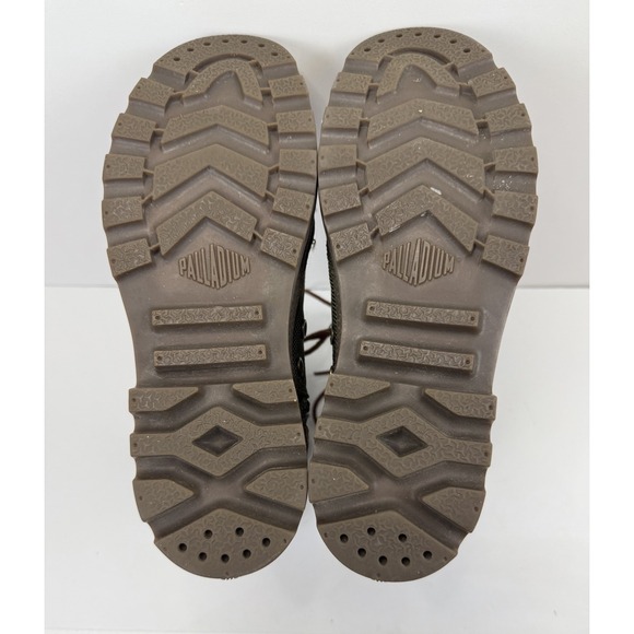 Palladium Pampa Tactical Women's High Top Lace Up Boots Green Brown Size 8.5 - Picture 7 of 10